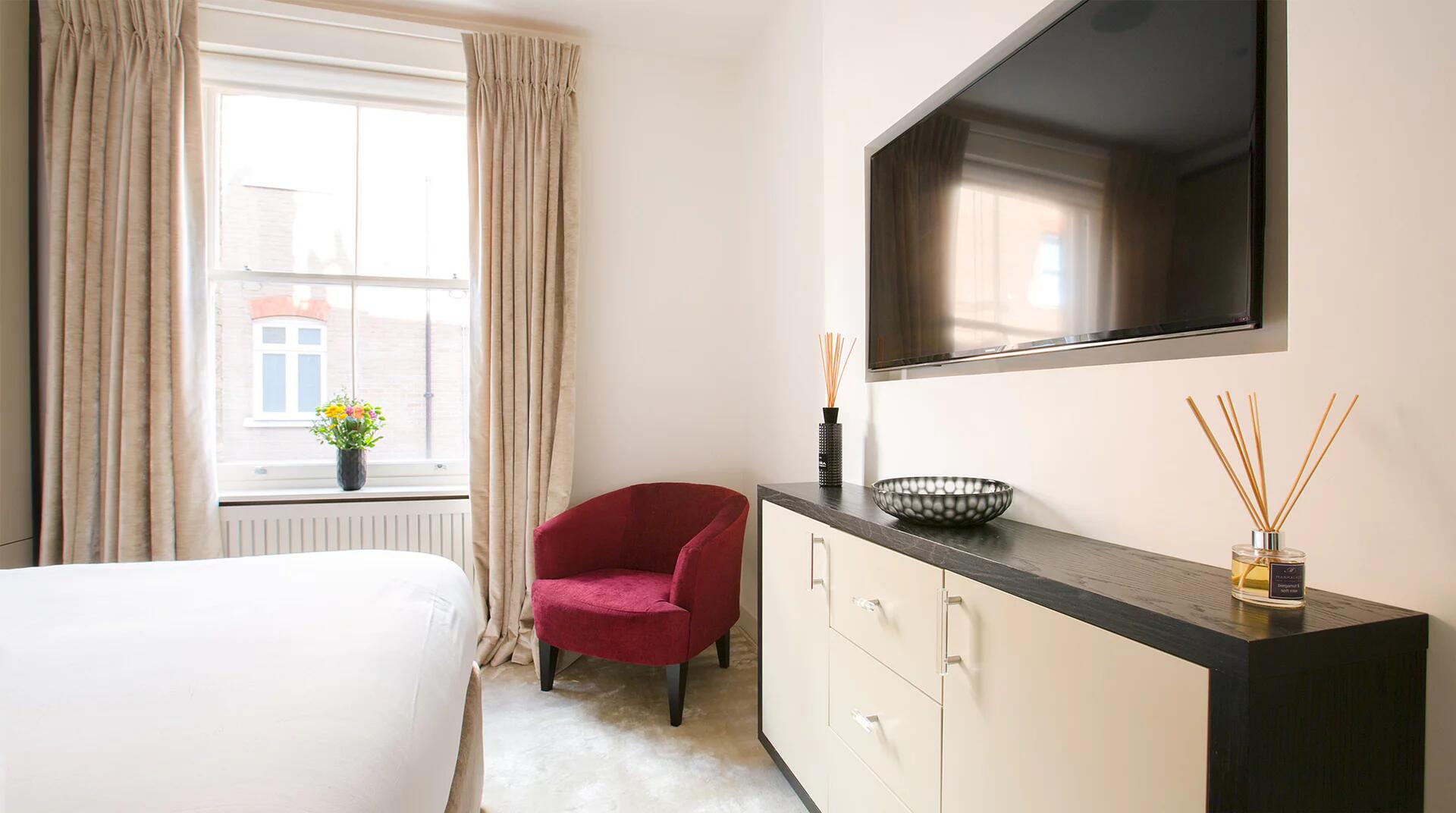 Lovelydays luxury service apartment rental - London - Knightsbridge - Herbert Street - Partner - 1 bedrooms - 1 bathrooms - TV - 3f754e9cd5c1 - Lovelydays